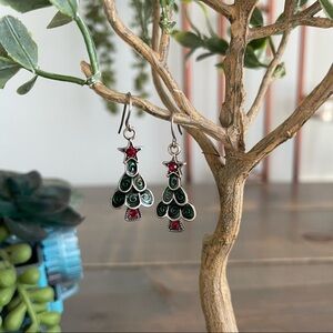 5/$25 Christmas Tree Dangle Drop Earrings